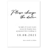 Minimal wedding Change The Date - Project Pretty
